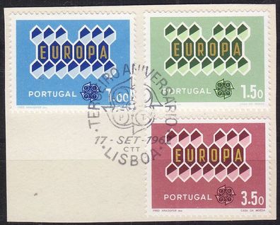 Portugal [1962] MiNr 0927-29 ( BStk ) [01] CEPT Ersttag