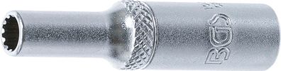 Steckschlüssel-Einsatz Gear Lock, tief | Antrieb Innenvierkant 6,3 mm (1/4") | SW