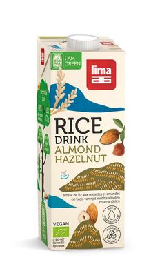6x Lima Reisdrink Haselnuss-Mandel 1l