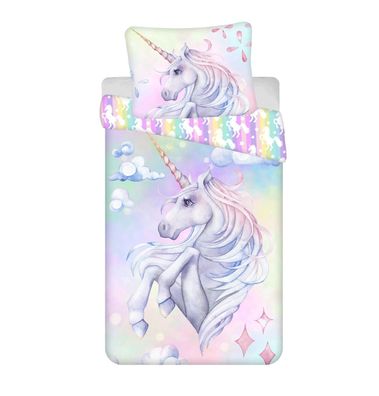 Unicorn Kuschelige Bettwäsche Baumwolle, 140x200 cm & 70x90 cm