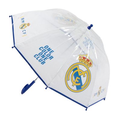 Real Madrid Kinder Regenschirm Ø 71 cm Bubble Schirm manuell leicht