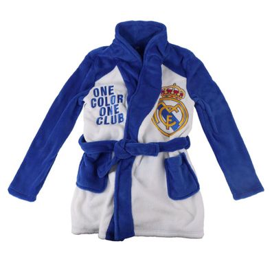 Real Madrid Kinder Bademantel Hausmantel 240 gsm