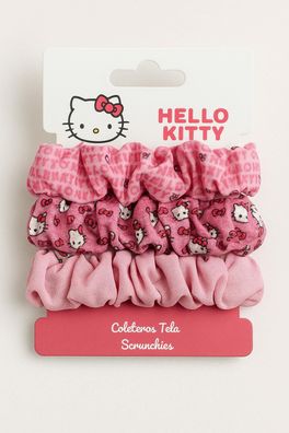 Hello Kitty Haargummi Set – 3 Scrunchies für Kinder im süßen Design