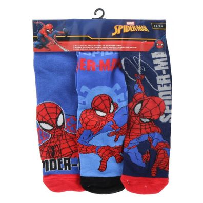 Marvel Spiderman Kindersocken 3er-Pack atmungsaktiv & weich