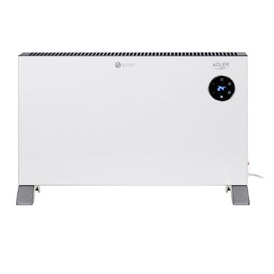 Adler AD 7752 Konvektorheizkörper 2000W mit LED-Touchdisplay, IPX24 - Weiß