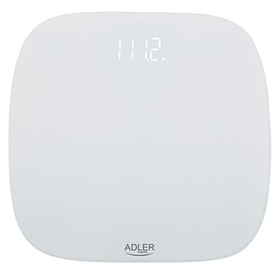 Adler AD 8176 Personenwaage mit LED-Display, bis 180 kg - Digitale Waage in Weiß