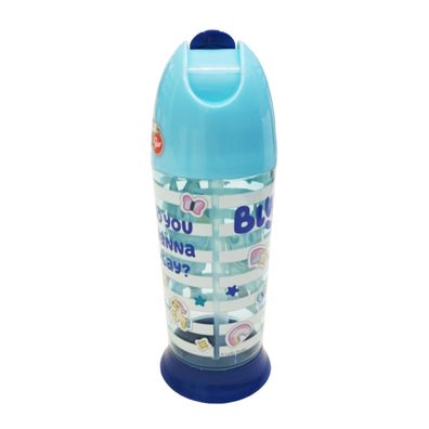 Bluey Wasserflasche 280 ml – Kinderflasche mit Strohhalm, Pausenflasche