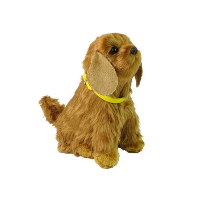 Lean Toys Interaktiver Cocker Spaniel Plüschhund Bellen Bewegt Schwanz