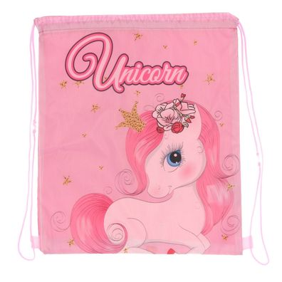 Unicorn Gymbag für Mädchen für Alltag und Aktivitäten 35 × 40 cm