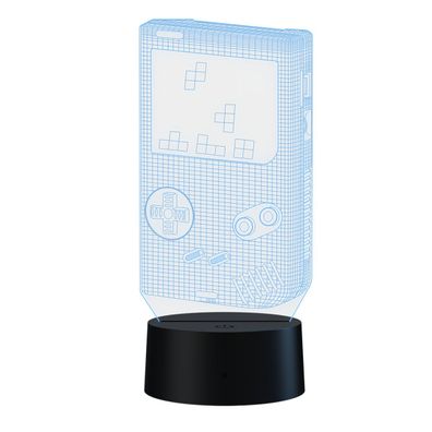 Qware 3D LED Lampe – RGB Tischlampe mit Farbwechsel und Fernbedienung