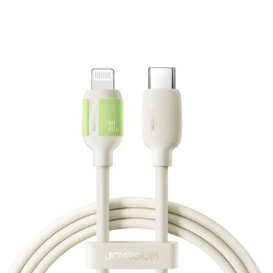 Joyroom S-A53 30W USB-C - Lightning Kabel mit fluoreszierender Spitze - Beige
