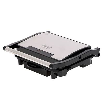 Camry CR 3044 Elektrogrill - 2100 W, Antihaft, Cool-Touch-Griff - Schwarz/Silber