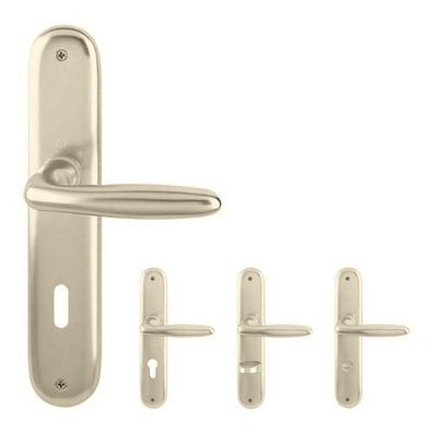 Hoppe Verona Türdrücker Langschildgarnitur Alu F2