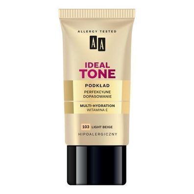Oceanic AA Make-Up Foundation Ideal Tone 103 Light Beige, 30 ml - Perfekte Hauta
