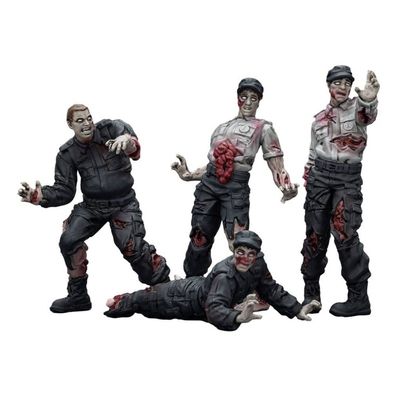 Joy Toy Zombie Dark Source Actionfiguren 4er-Pack Security Guards 8 cm