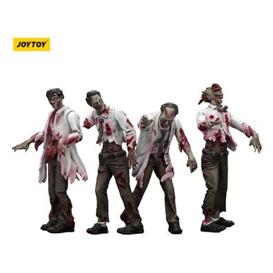 Joy Toy Zombie Dark Source Actionfiguren 4er-Pack Scientists (Male) 8 cm