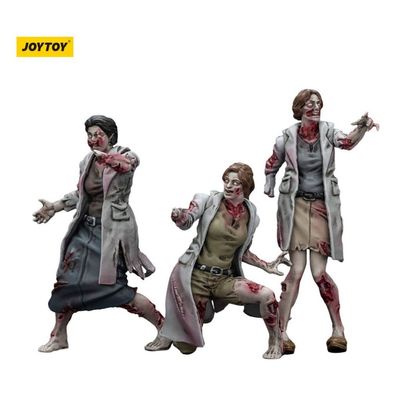 Joy Toy Zombie Dark Source Actionfiguren 3er-Pack Medics 8 cm