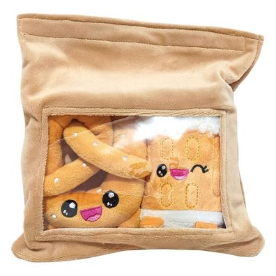 Joy Toy Yummis Together Plüschfiguren 2er-pack Brezel & Bier in Take Away Bag 21 cm