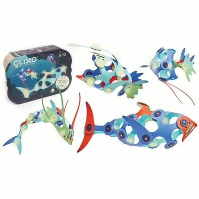 RAPPA Clixo Ocean Creatures, mit 24 Teilen, Magnetspielzeug für Kinder 5834809