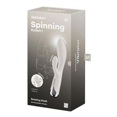 Satisfyer Vibrator Spinning Rabbit 1, rotierendes Kaninchen, 1 Un, Beige