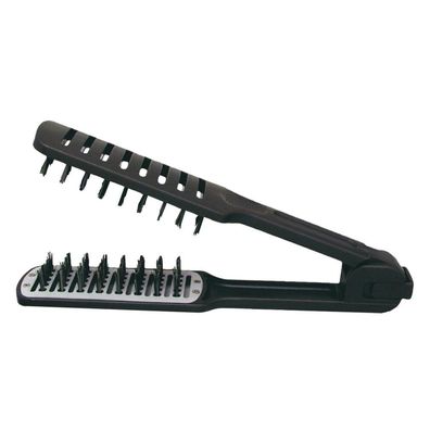 Eurostil Double Jabali Glättungs-Bürstentrockner, Schwarz, Schwarz, 1 Un