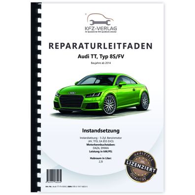 Audi TT 8S FV ab 2014 Instandsetzung 5-Zyl. Benzinmotor 2,5l Reparaturanleitung