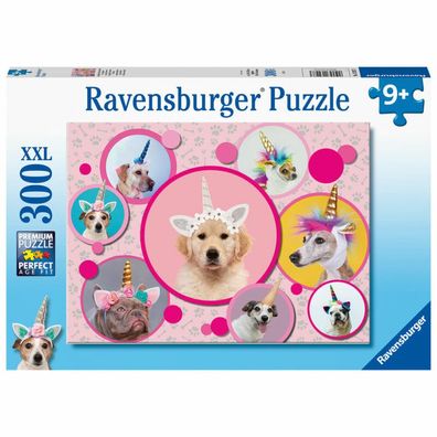 Ravensburger Ravensburger 13297 Puzzle Knuffige Einhorn Hunde 300 Teile