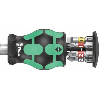 Wera Kraftform Kompakt Stubby Magazin 2 Bit-Satz (schwarz/grÃ #188; , 7-teilig)