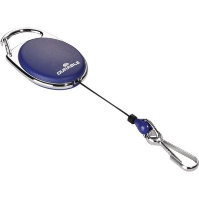 Durable Durable Ausweishalter mit Federhaken blau - 832707