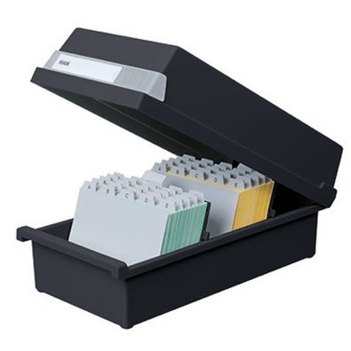 HAN Karteikasten 955 13 A5 für 1300 Karten schwarz