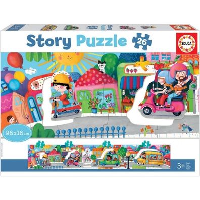 Educa Fahrzeuge 26 Teile Geschichten Puzzle