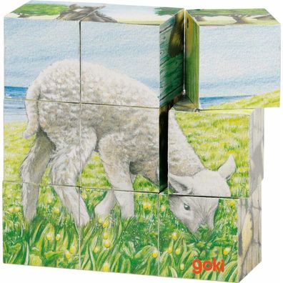 Gollnest & Kiesel GoKi Würfelpuzzle Bauernhoftiere