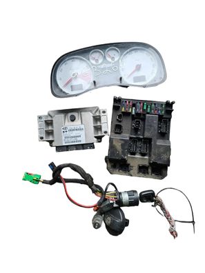 Peugeot 307 2.0 Benzin Motorsteuergerät Set 9654716780