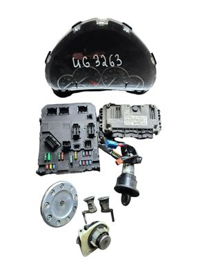 Peugeot 206CC Motorsteuergerät Set Schloss Satz 0261208901