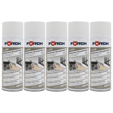5x FOERCH L210 Multiprimer Grundierfueller 0.4 LTR Filler Füller