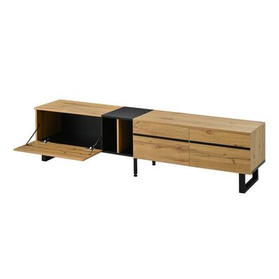 Modernes Lowboard 180x38x45 cm TV-Schrank Sideboard Wohnzimmerschrank