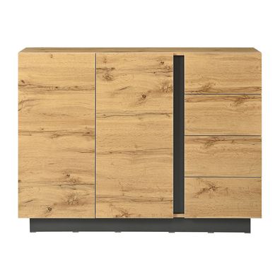 Kommode Sideboard Anrichte mit 4 Schubladen 2 Türen Wohnzimmer Küche