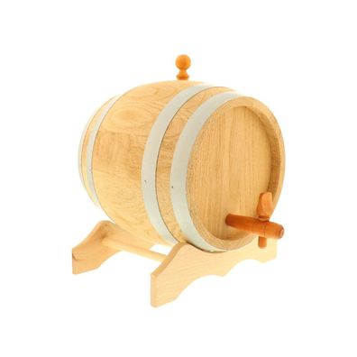 Geschenk Holzfass Eichenholzfass inkl. Hahn & Bock für Wein, hisky & Schnaps 2 Liter