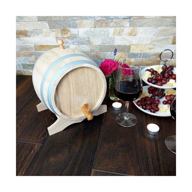 Geschenk Holzfass Eichenholzfass inkl. Hahn & Bock für Wein, hisky & Schnaps 10 Liter