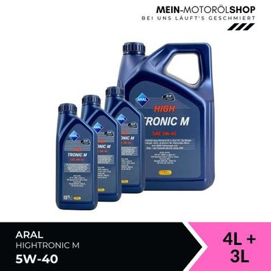 Aral HighTronic M 5W-40 4 + 3 Liter
