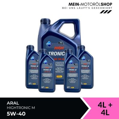 Aral HighTronic M 5W-40 4 + 4 Liter
