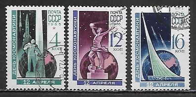 Sowjetunion gestempelt Michel-Nummer 3038-3040