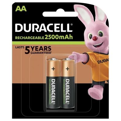 Duracell Akku NiMH Mignon AA HR06 1,2V 2500mAh 2er Blister