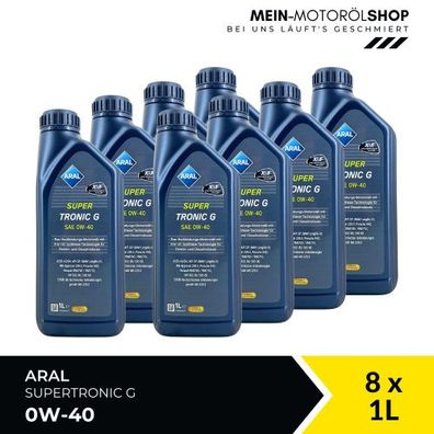 Aral SuperTronic G 0W-40 8x1 Liter