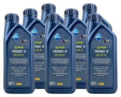 Aral SuperTronic G 0W-40 7x1 Liter