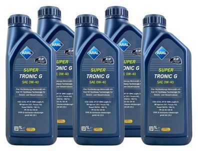 Aral SuperTronic G 0W-40 5x1 Liter