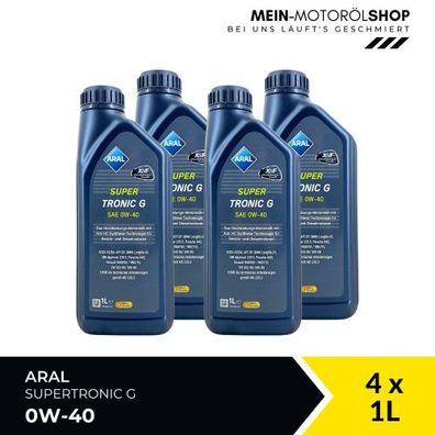 Aral SuperTronic G 0W-40 4x1 Liter