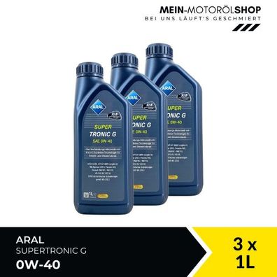 Aral SuperTronic G 0W-40 3x1 Liter