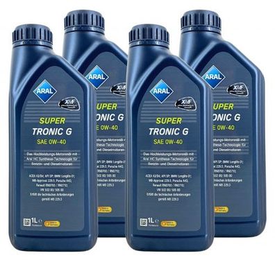 Aral SuperTronic G 0W-40 4x1 Liter
