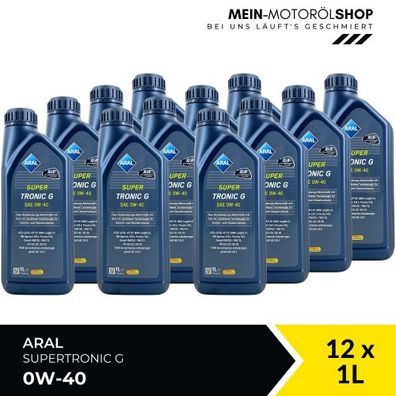 Aral SuperTronic G 0W-40 12x1 Liter